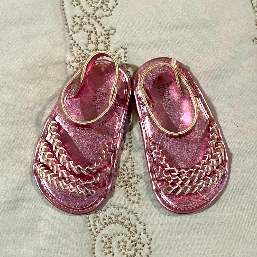 Pink Gladiator infant Sandals